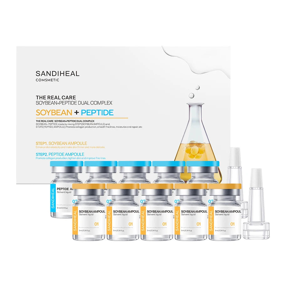 10Vails Sanendi PEPTIDE Serum Deep Hydration Soothing for Sensitive Skin Reduces melanin skin Facial Moisturizing Essence