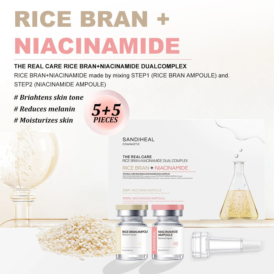 10Vails Sanendi PEPTIDE Serum Deep Hydration Soothing for Sensitive Skin Reduces melanin skin Facial Moisturizing Essence