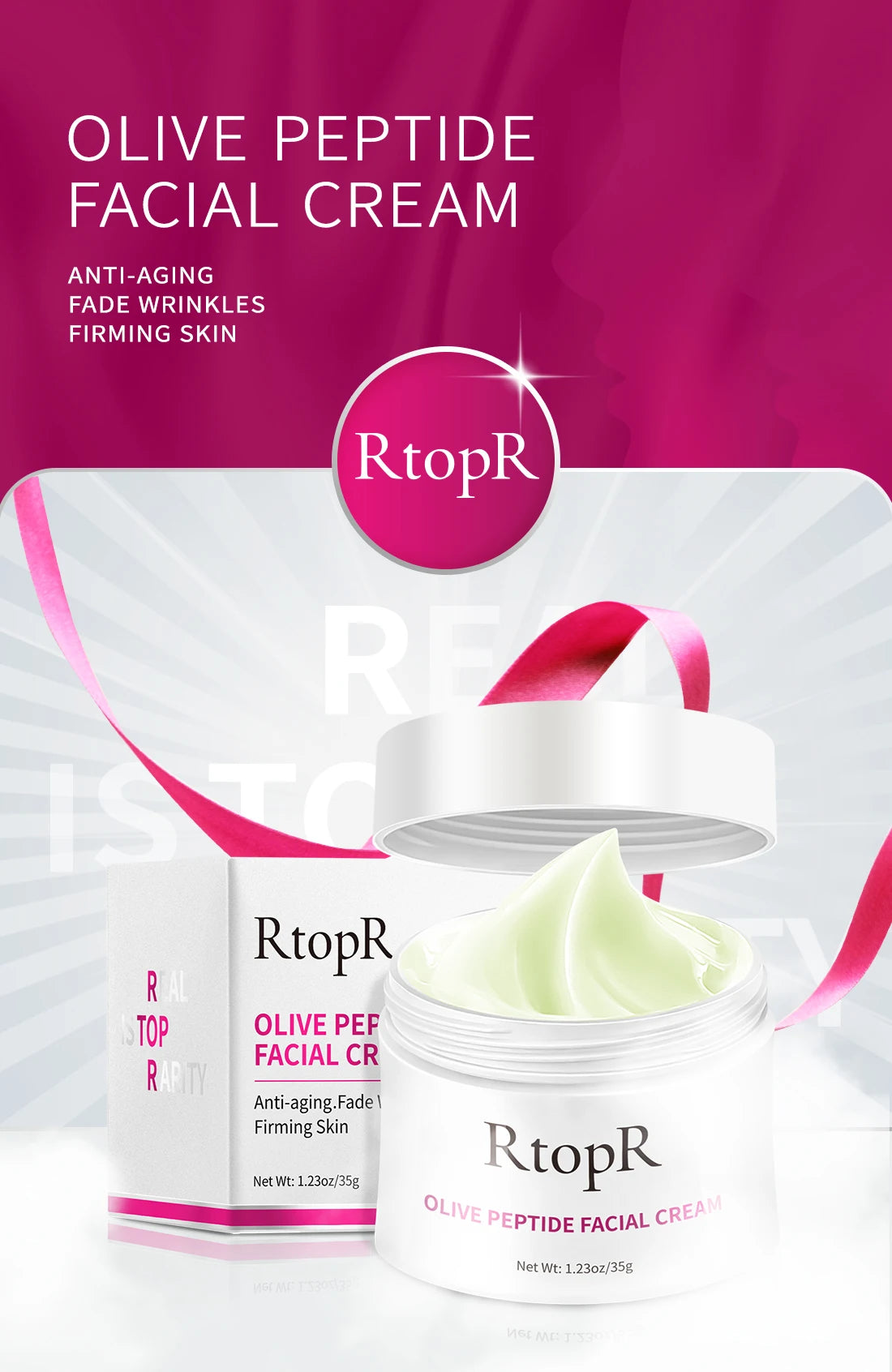 Anti-Wrinkle Cream 35g - Collagen & Olive Essence | Falten-Reducer & Whitening Rejuvenations-Creme