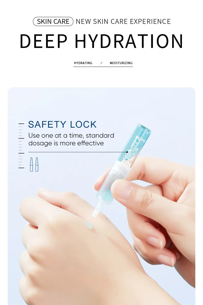 7er Hyaluronsäure Essence Set - Anti-Falten Serum mit Niacinamide & Oligopeptiden | Intensiv Feuchtigkeits-Ampoule