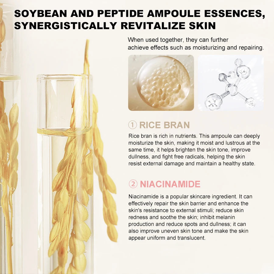 10Vails Sanendi PEPTIDE Serum Deep Hydration Soothing for Sensitive Skin Reduces melanin skin Facial Moisturizing Essence