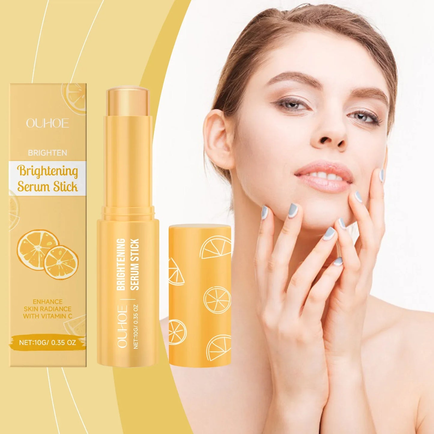 Vitamin C Whitening Freckles Serum Stick Remove Melasma Dark Spots Corrector Lighten Melanin Acne Anti-Aging Brighten Skin Care