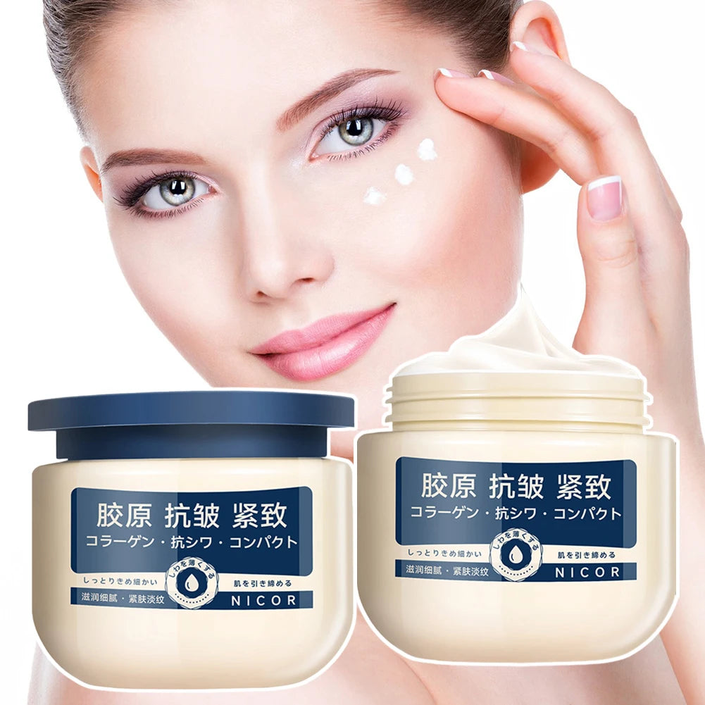 Collagen Anti-Aging Cream 50ml - Day & Night Firming | Straffungs-Lotion gegen Falten & Erschlaffung