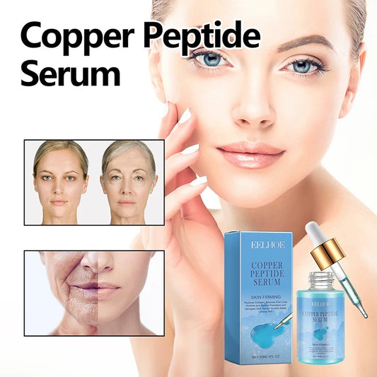 Copper Peptide Facial Essence Anti Aging Face Lifting Firming Fade Fine Lines Moisturizing Skin Care Hyaluronic Acid Serum
