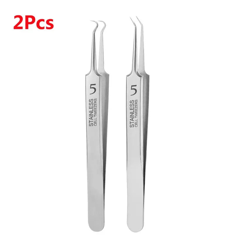 1/2/3pcs Acne Removal Needle and Clip Stainless Steel Tool Blackhead Removal Blemishes Facial Skin Care Beauty Facial Pore Clean