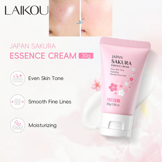 Sakura Whitening Cream 30g - Anti-Aging & Falten-Reducer | Japanische Sakura-Essenz für strahlende Haut