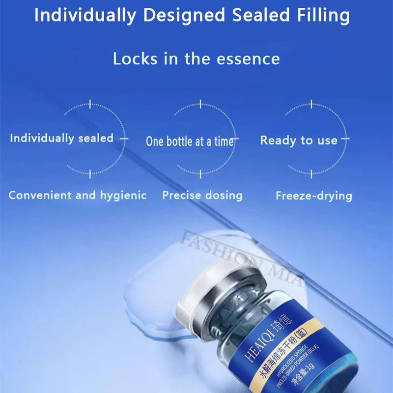 Sponge Crystallite Treatment Blue Copper Peptide Collagen Regeneration Natural Biological Extract Sponge Spicules Cell Renew