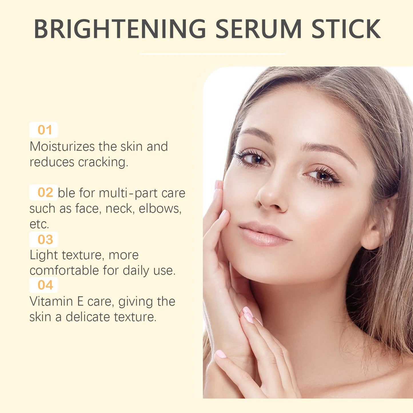 Vitamin C Whitening Freckles Serum Stick Remove Melasma Dark Spots Corrector Lighten Melanin Acne Anti-Aging Brighten Skin Care