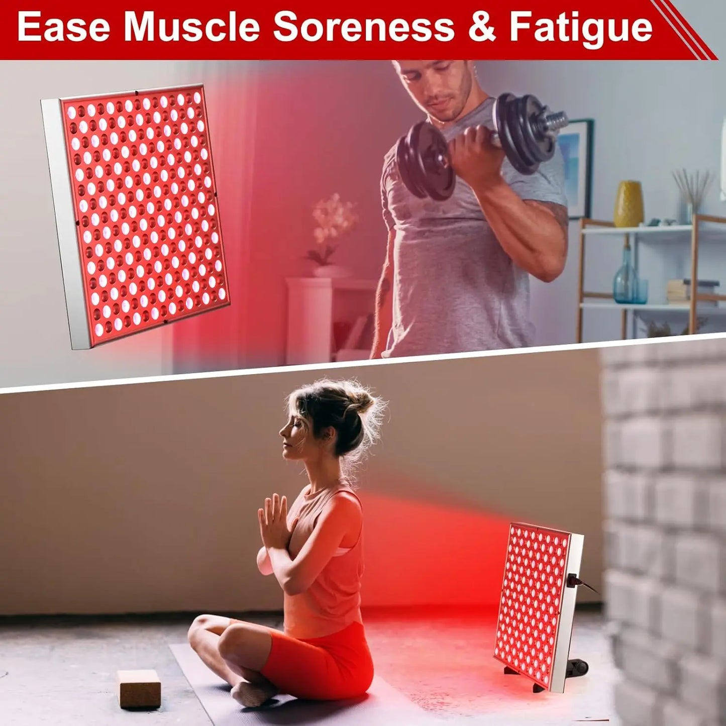 Premium Rotlichttherapie Panel 45W (660nm & 850nm) – Anti-Aging & Muskel-Regeneration