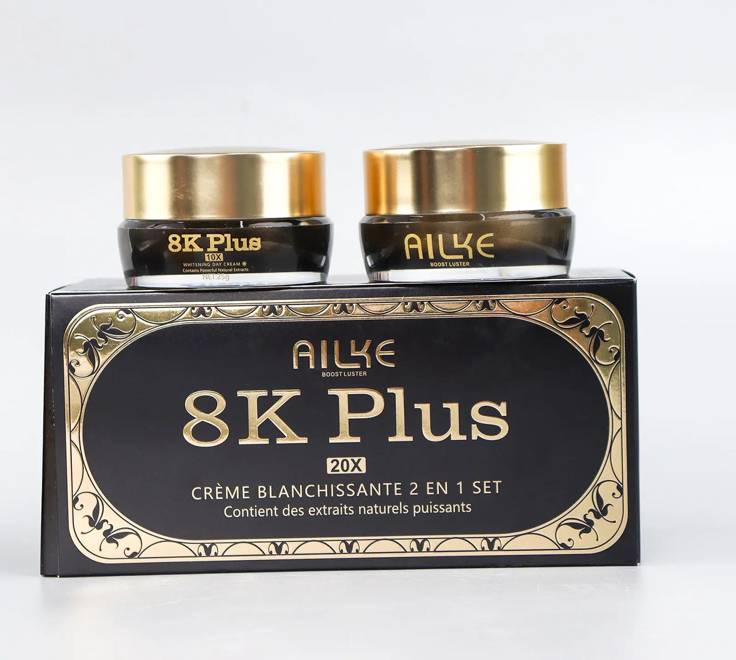 AILKE 8K Plus Night Whitening Cream | Collagen + Niacinamide + Glutathione – Dark Spots, Dull Skin & Fine Lines
