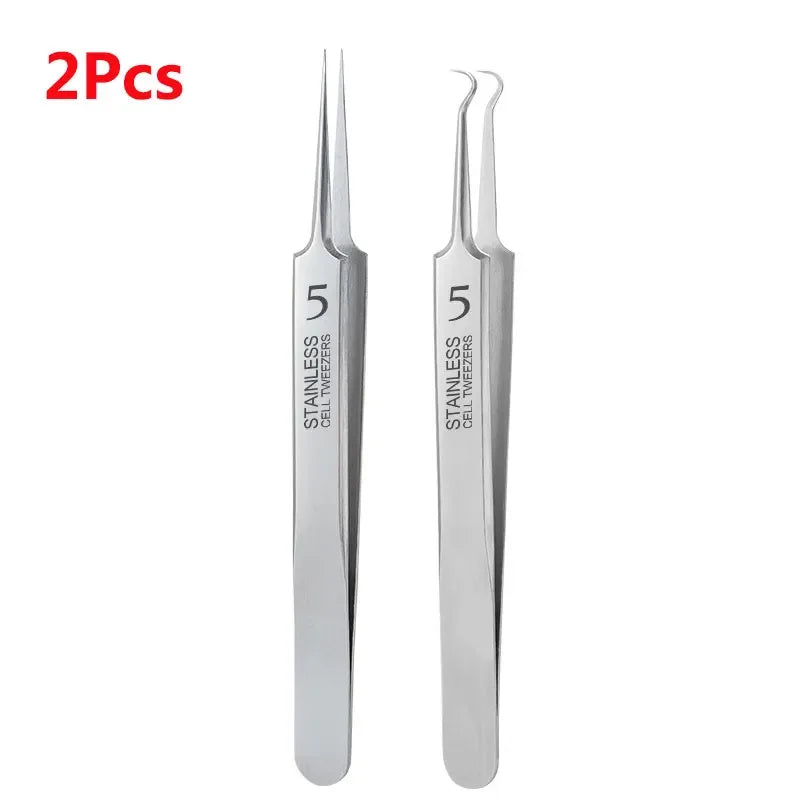 1/2/3pcs Acne Removal Needle and Clip Stainless Steel Tool Blackhead Removal Blemishes Facial Skin Care Beauty Facial Pore Clean