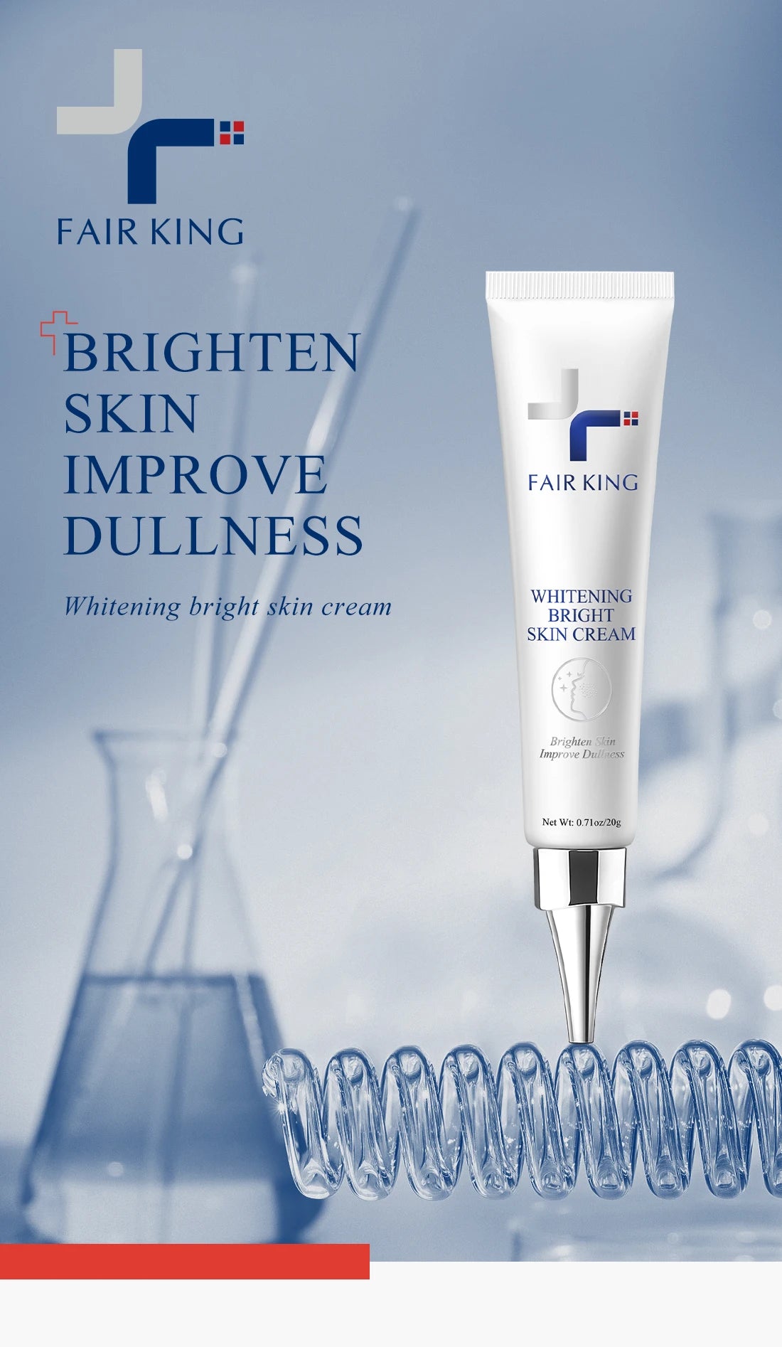 Fair King Brighten Lighten Spots Cream | Dark Spot Remover - 3% Arbutin + Nicotinamide - Fade Age Spots