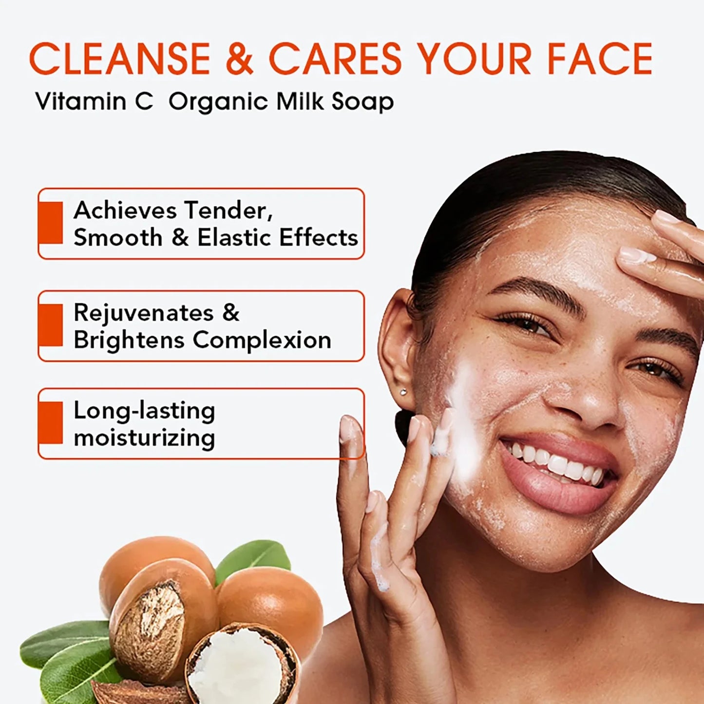 AILKE Vitamin C Body Glow Set | Brightening Cream, Hyaluronic Acid & Organic Soap for Smooth, Even, Glowing Skin