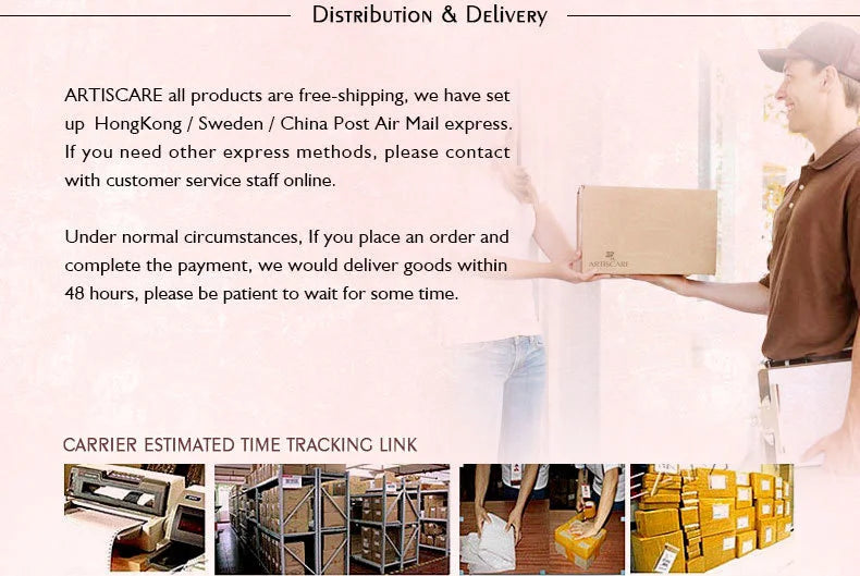 ARTISCARE Hyaluronic Acid Serum VC Essence Face Cream Moisturizing Acne Aging & Wrinkles Repair 10PCS