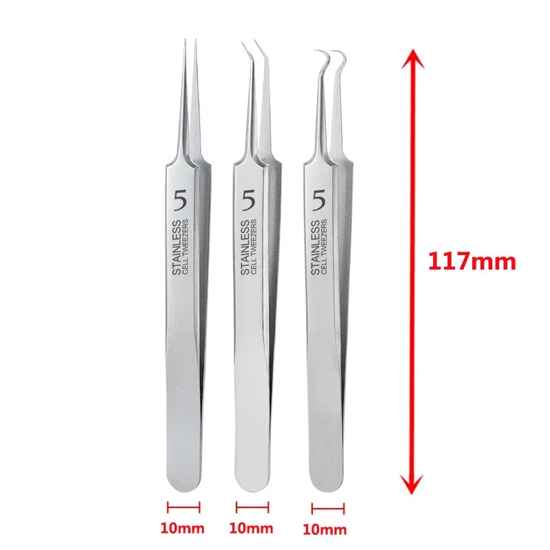 1/2/3pcs Acne Removal Needle and Clip Stainless Steel Tool Blackhead Removal Blemishes Facial Skin Care Beauty Facial Pore Clean