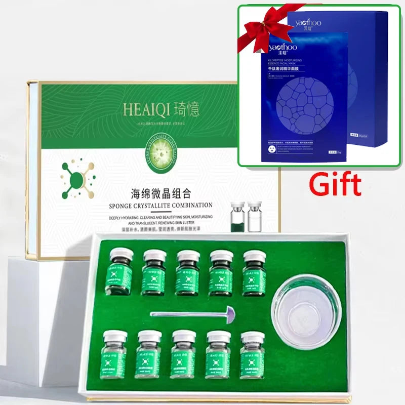 Sponge Crystallite Treatment Blue Copper Peptide Collagen Regeneration Natural Biological Extract Sponge Spicules Cell Renew