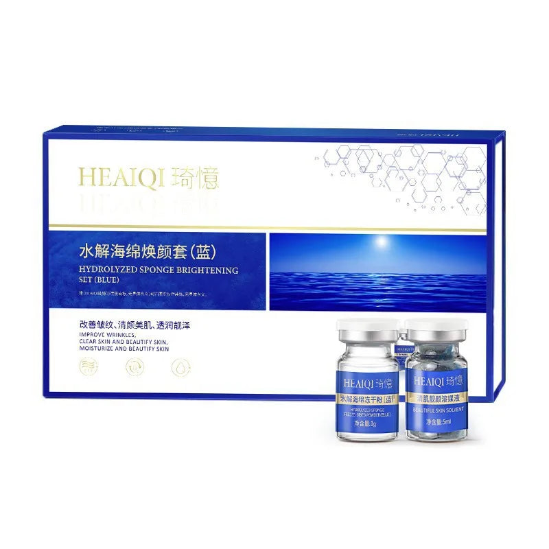 Sponge Crystallite Treatment Blue Copper Peptide Collagen Regeneration Natural Biological Extract Sponge Spicules Cell Renew