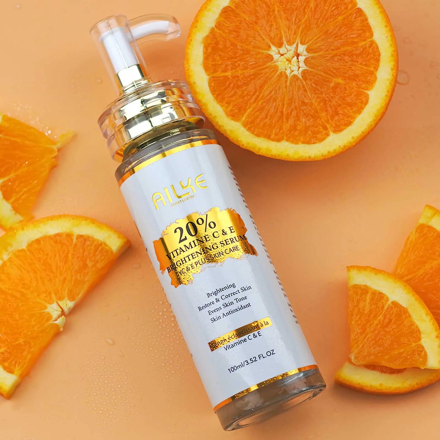 AILKE Vitamin C Body Glow Set | Brightening Cream, Hyaluronic Acid & Organic Soap for Smooth, Even, Glowing Skin