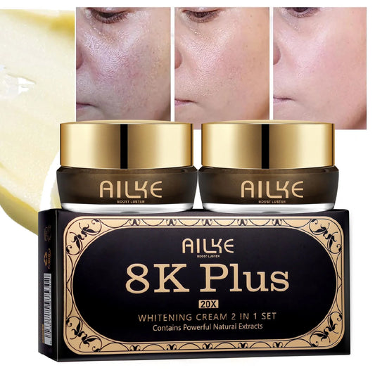 AILKE 8K Plus Night Whitening Cream | Collagen + Niacinamide + Glutathione – Dark Spots, Dull Skin & Fine Lines